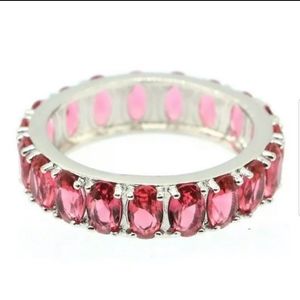 *Vintage Rhodolite Garnet Silver Ring